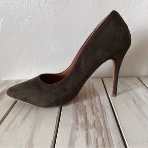 Faux Suede Pumps Heels